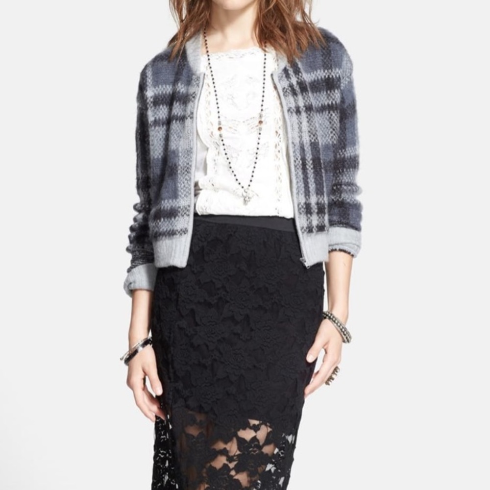Free People Oh My Plaid Cardigan